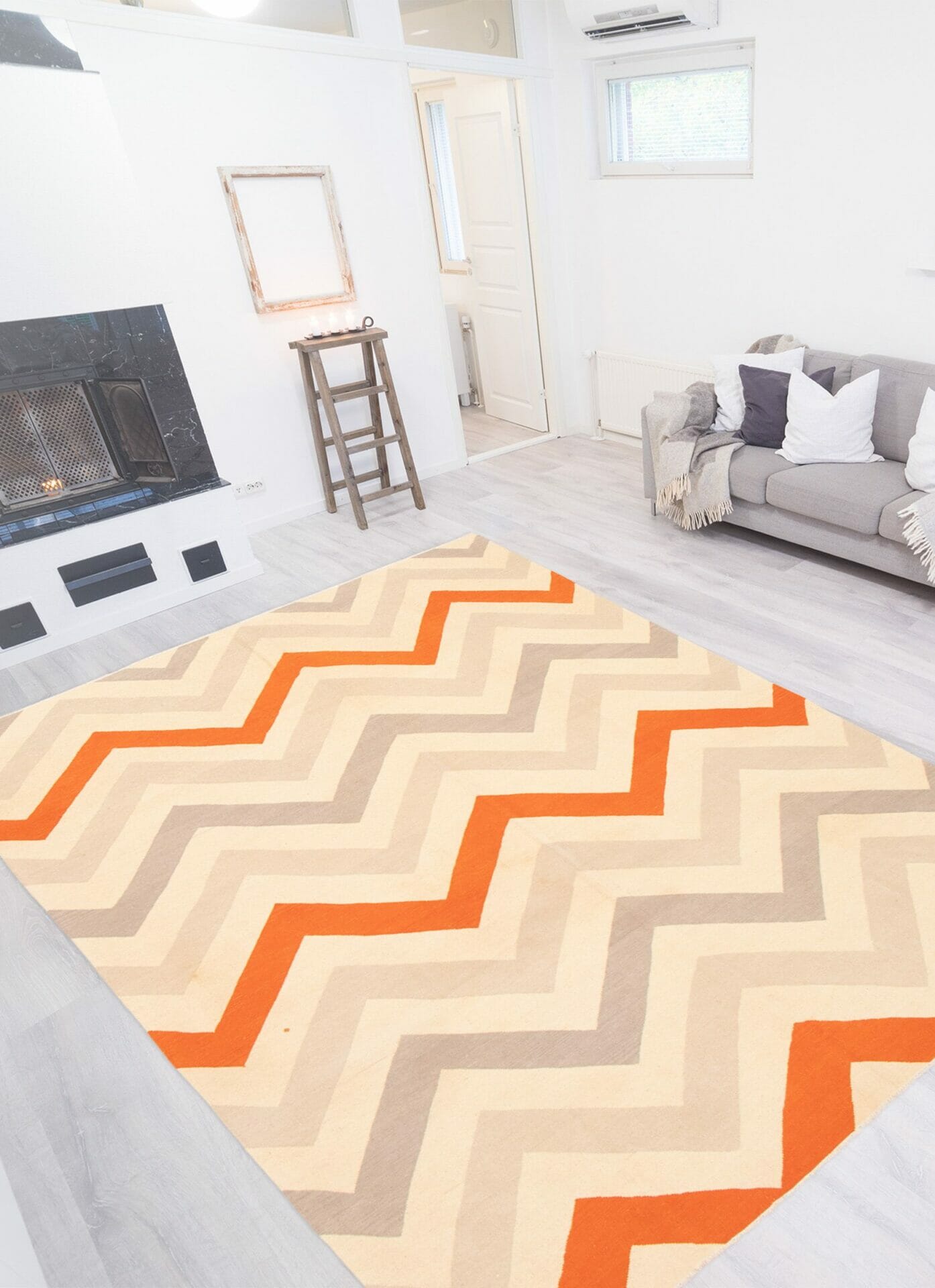 Felix Kelim Teppich beige