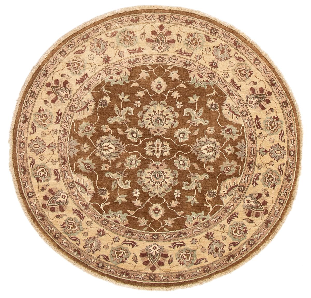 Mehran Oushak vloerkleed bruin