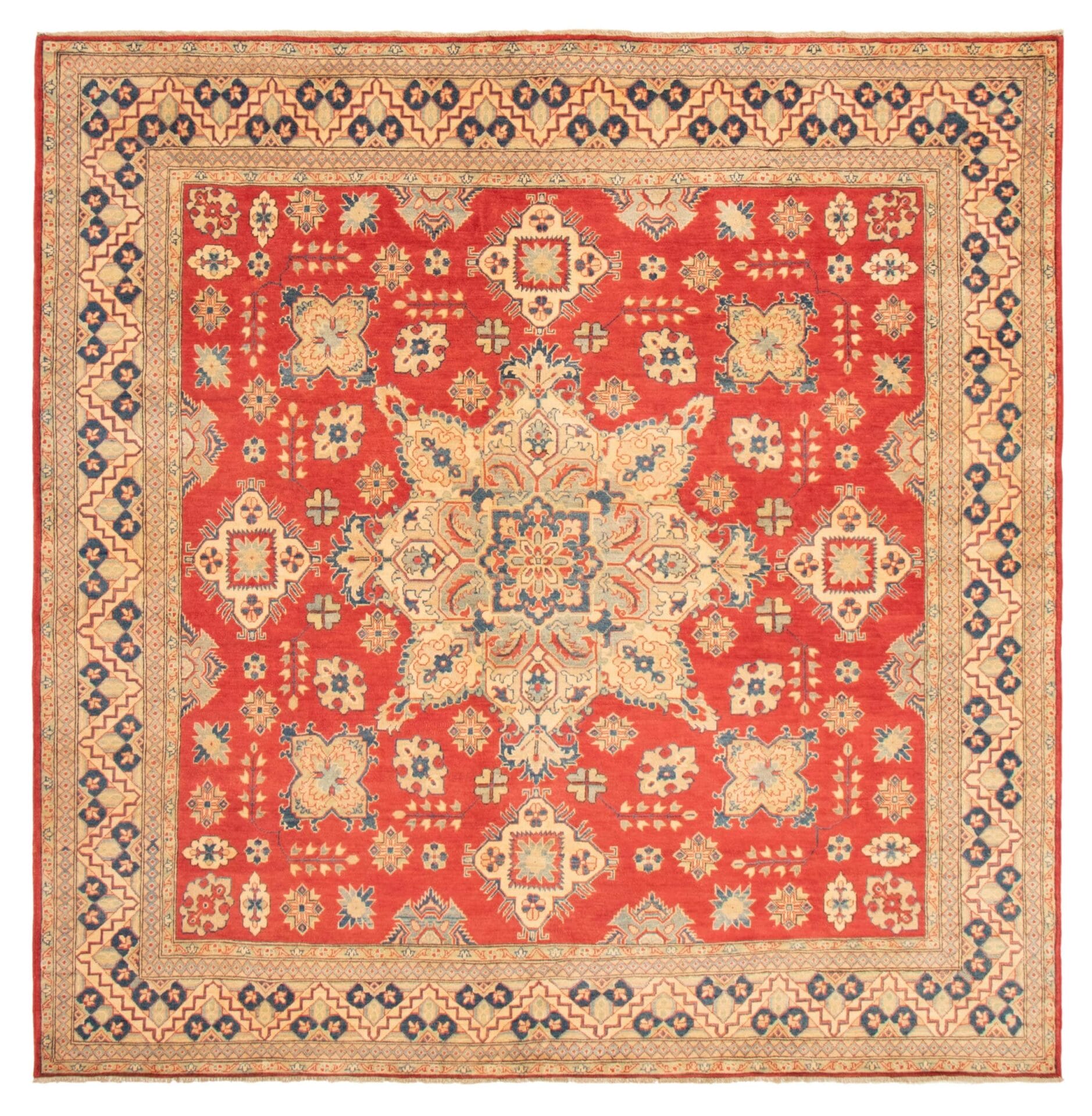 Mehdi geometrisch vloerkleed rood
