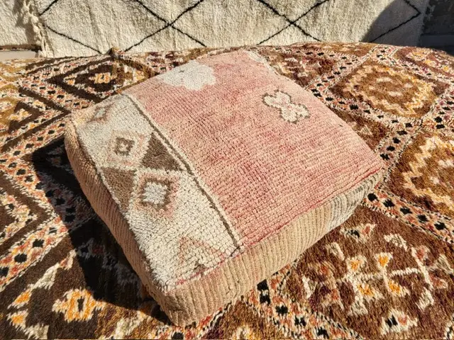 Alkadiri Marokkaans poef multicolor