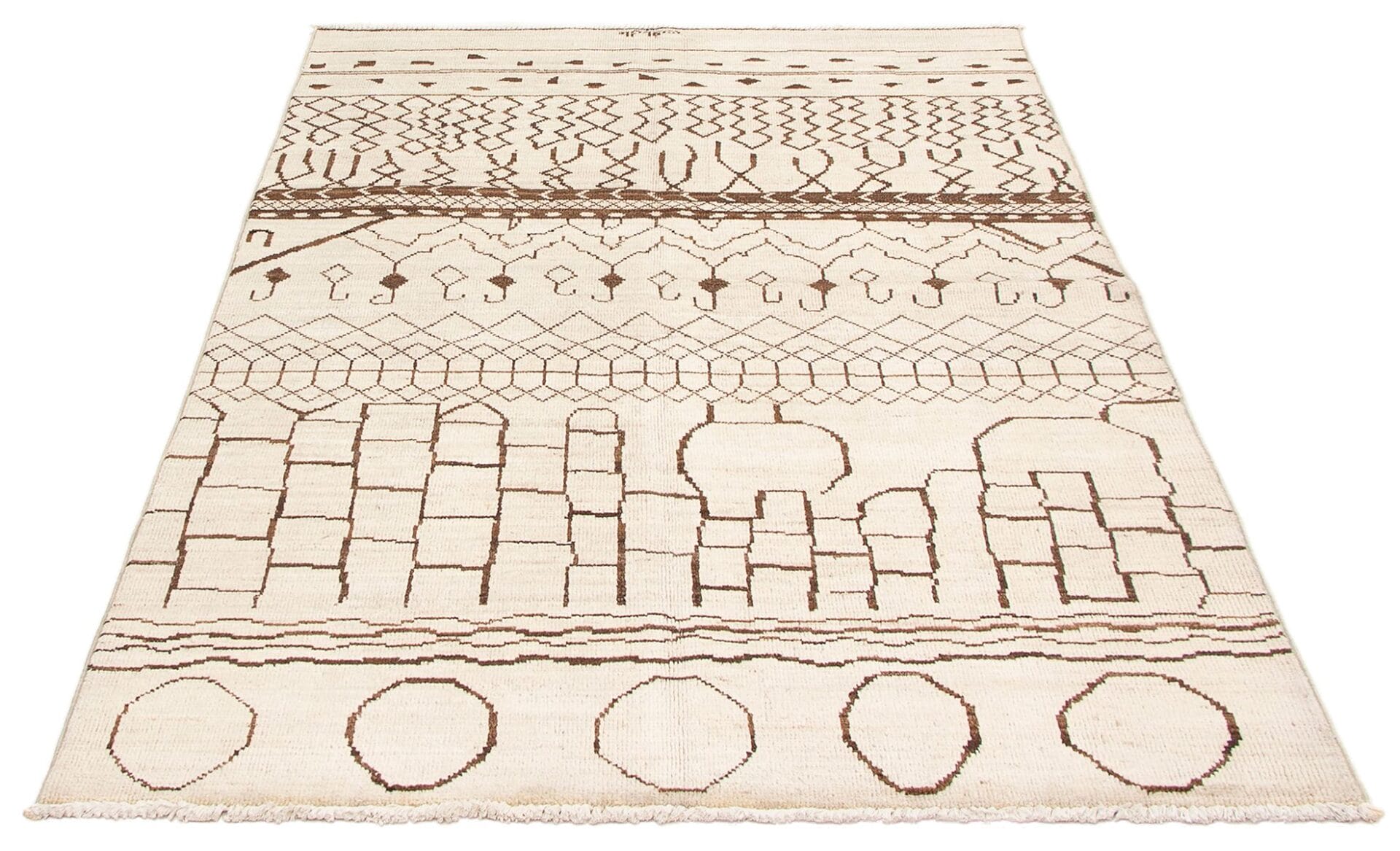 Lily plain rug beige