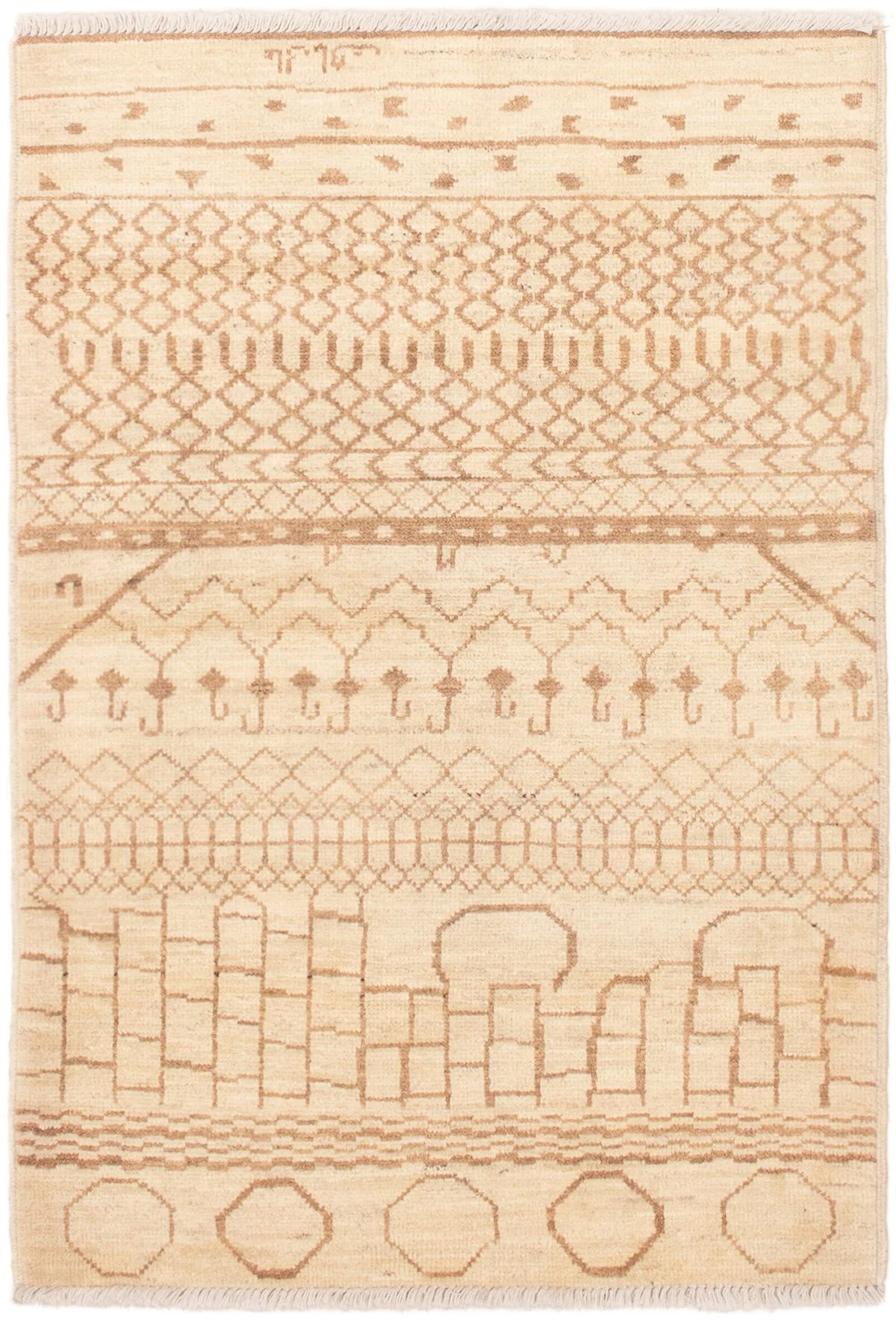 Agnes plain rug brown