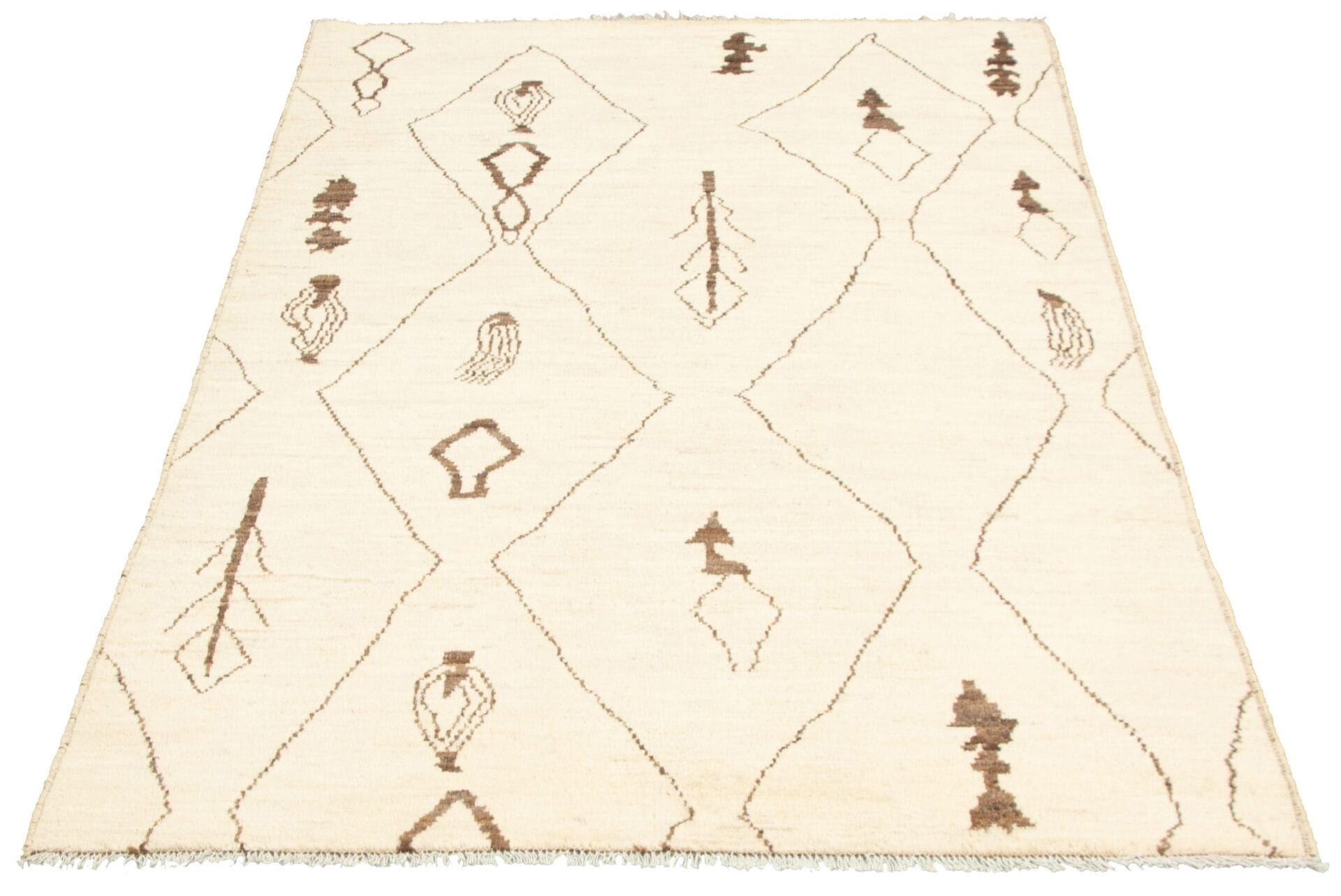 Callum effen vloerkleed beige