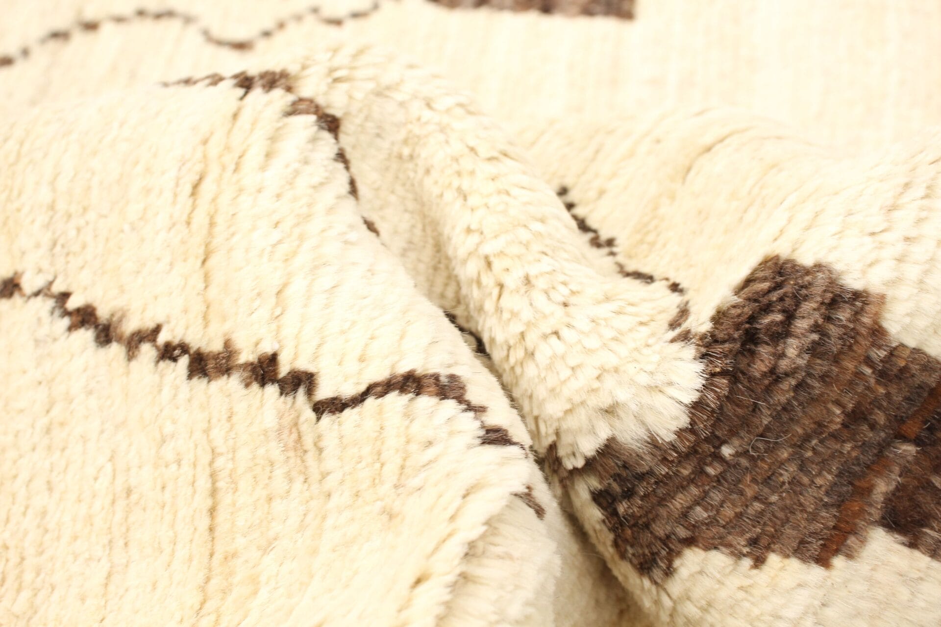 Callum einfarbig Teppich beige