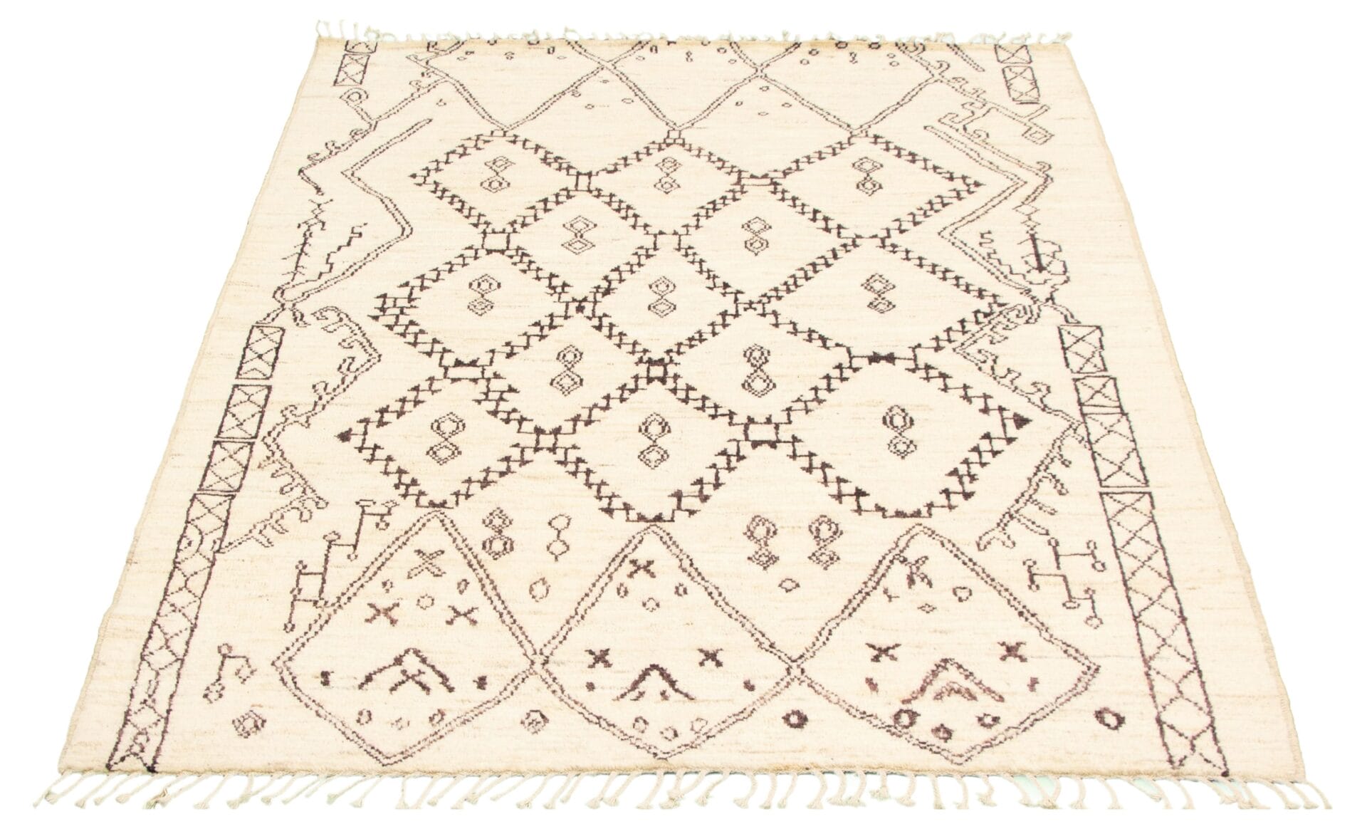 Koen effen vloerkleed beige