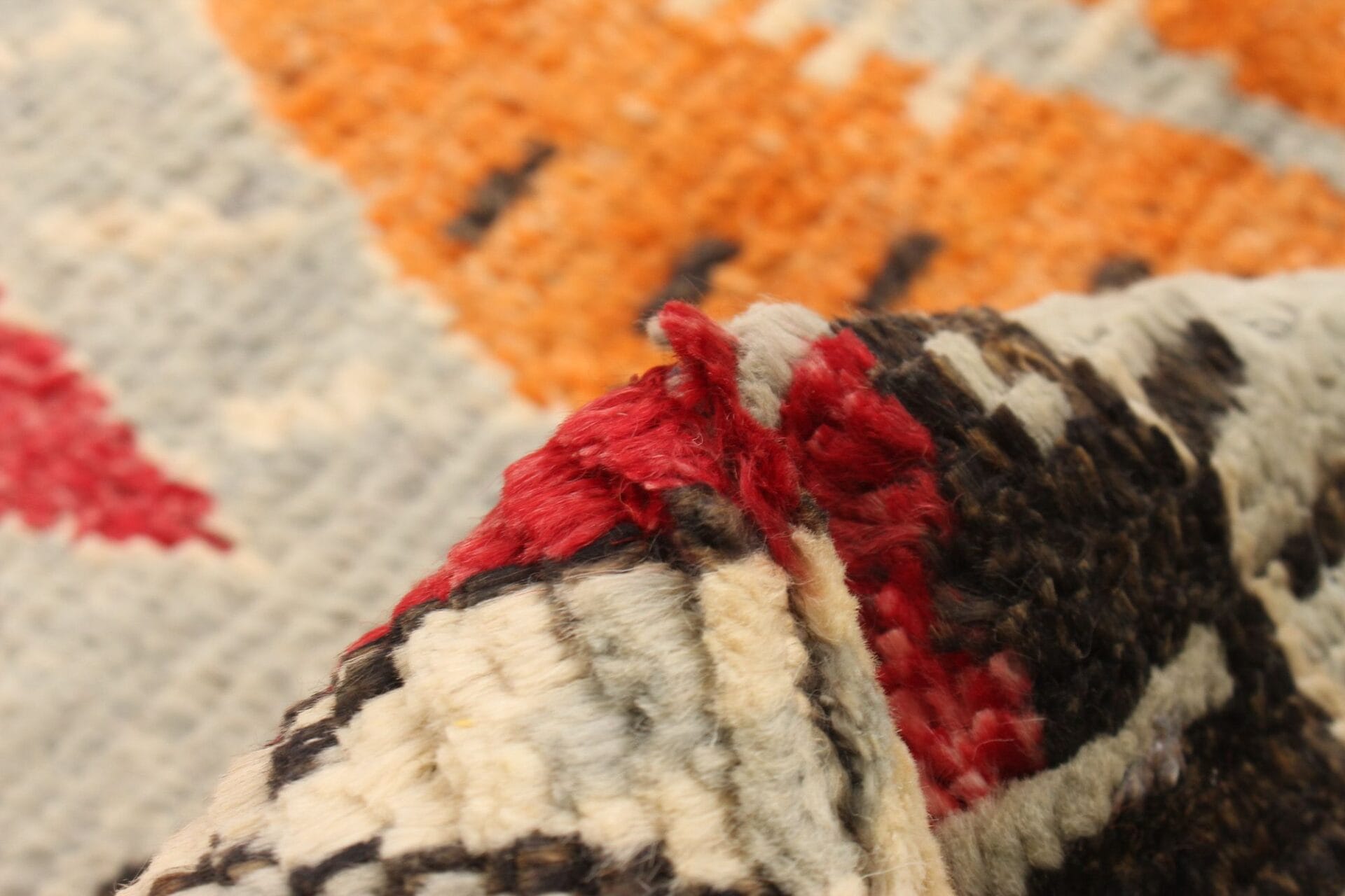 Roos effen vloerkleed blauw