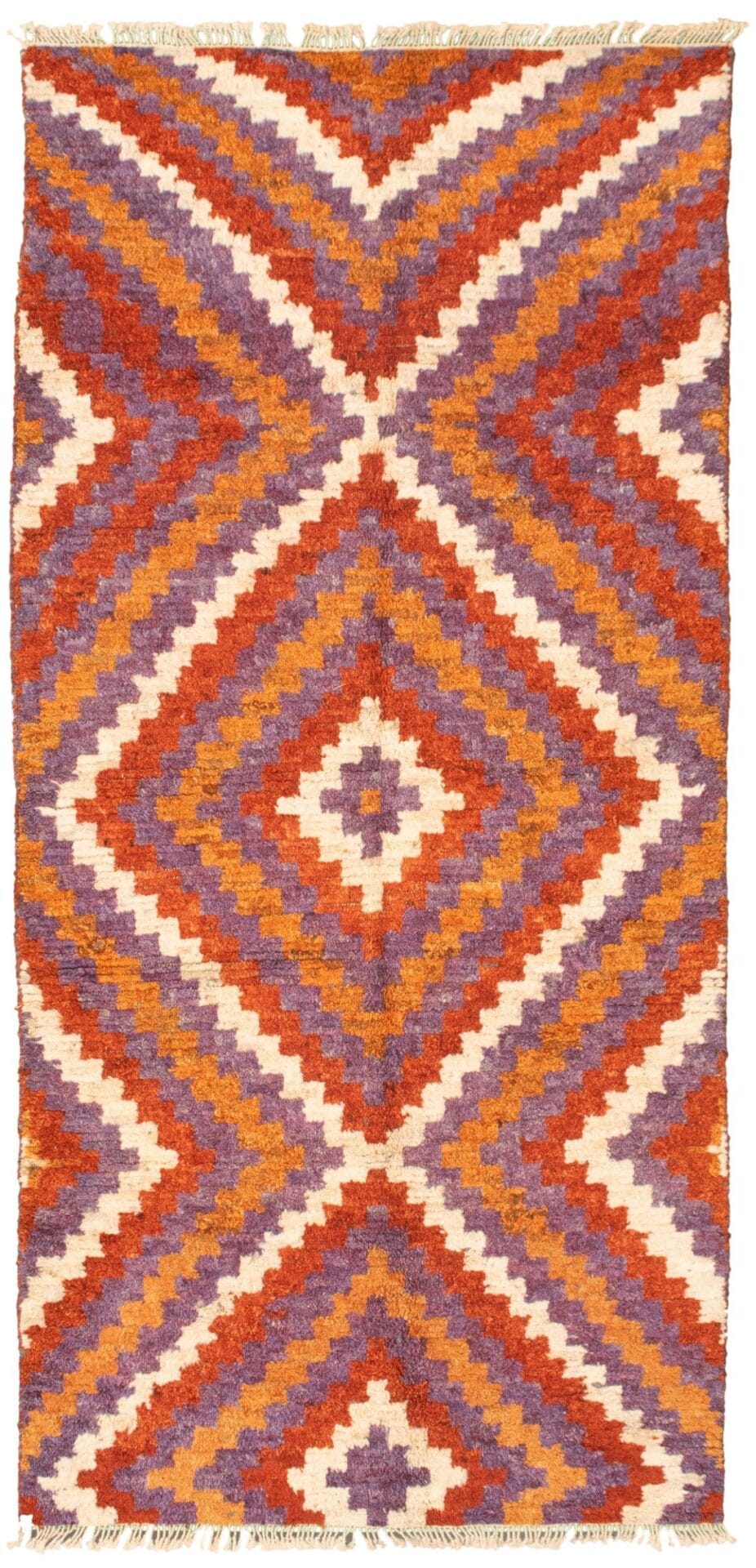 Niels geometrisch vloerkleed bruin