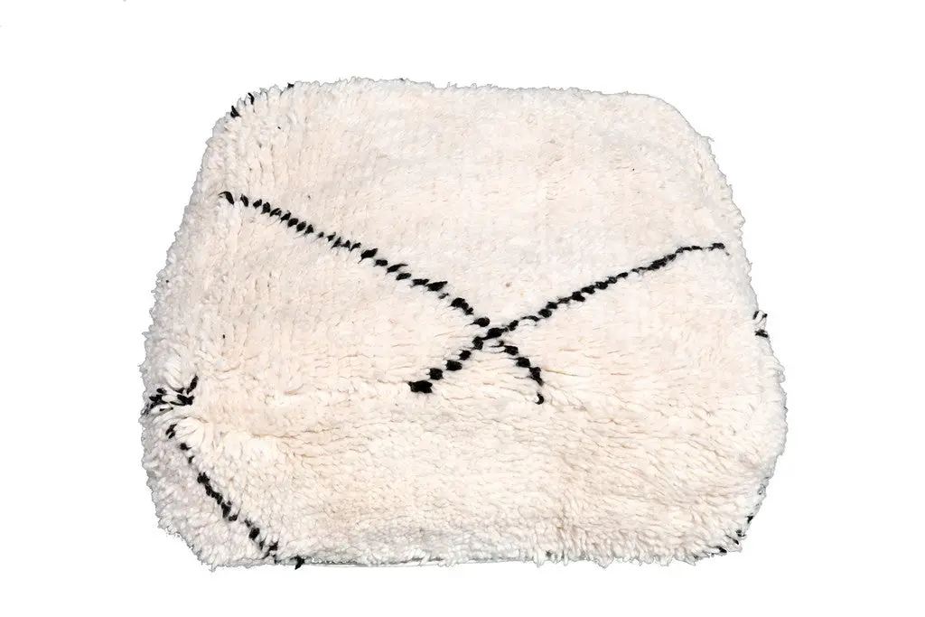 Alkadiri Beni Ouarain poef beige