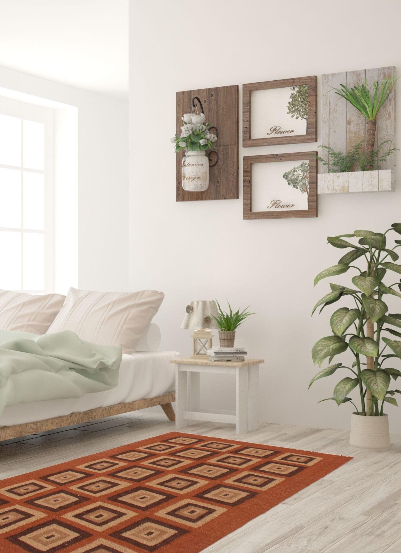 Shirin Kelim vloerkleed bruin