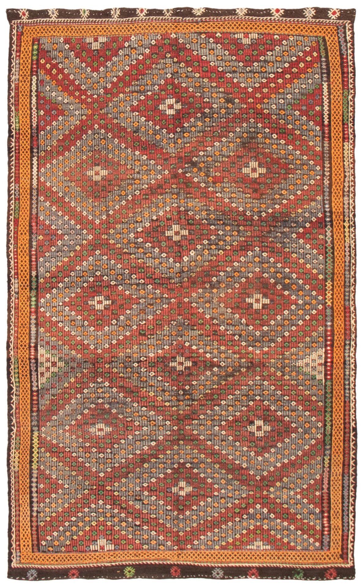 Frances Kelim rug red
