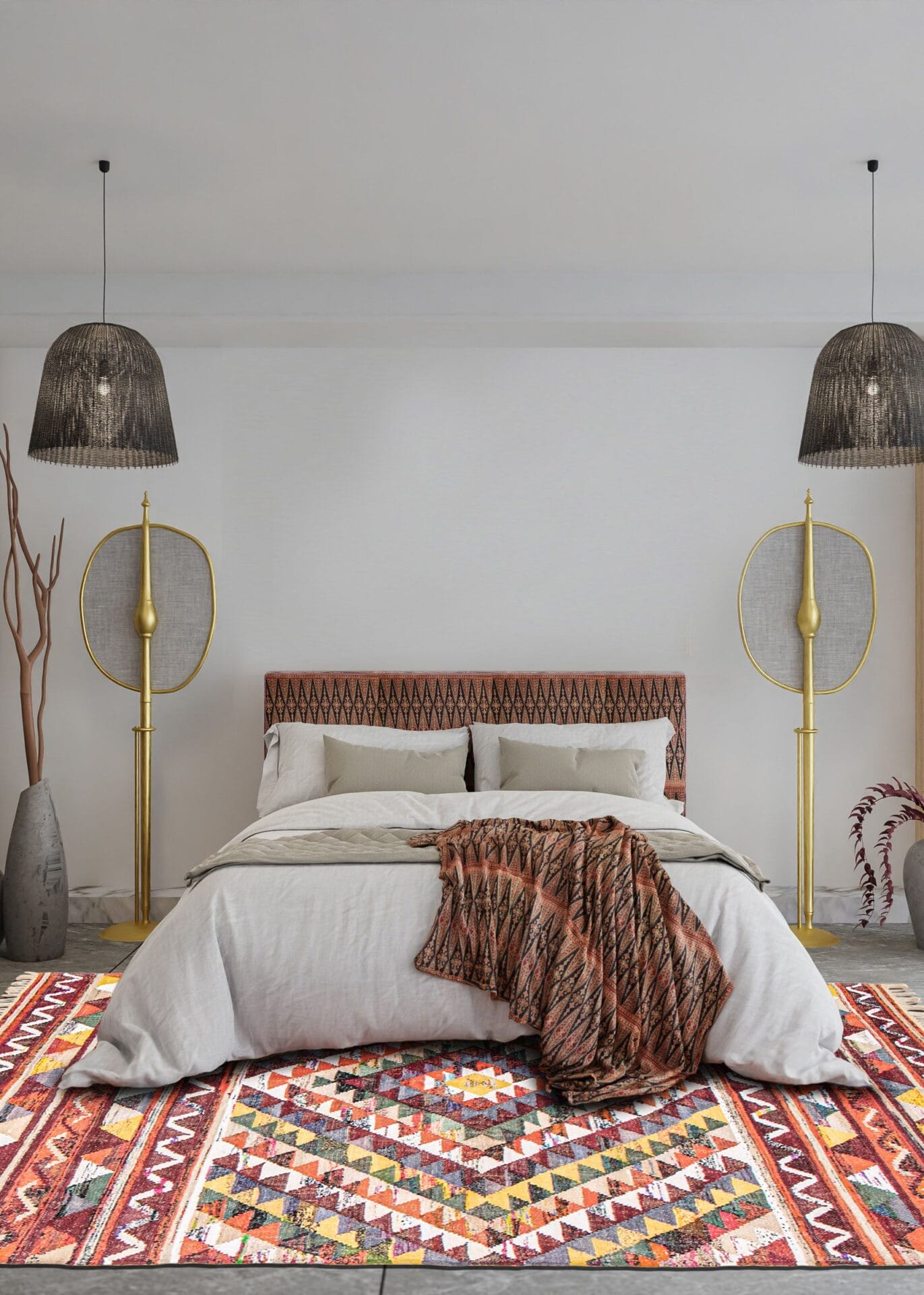 Wren multicolour rug