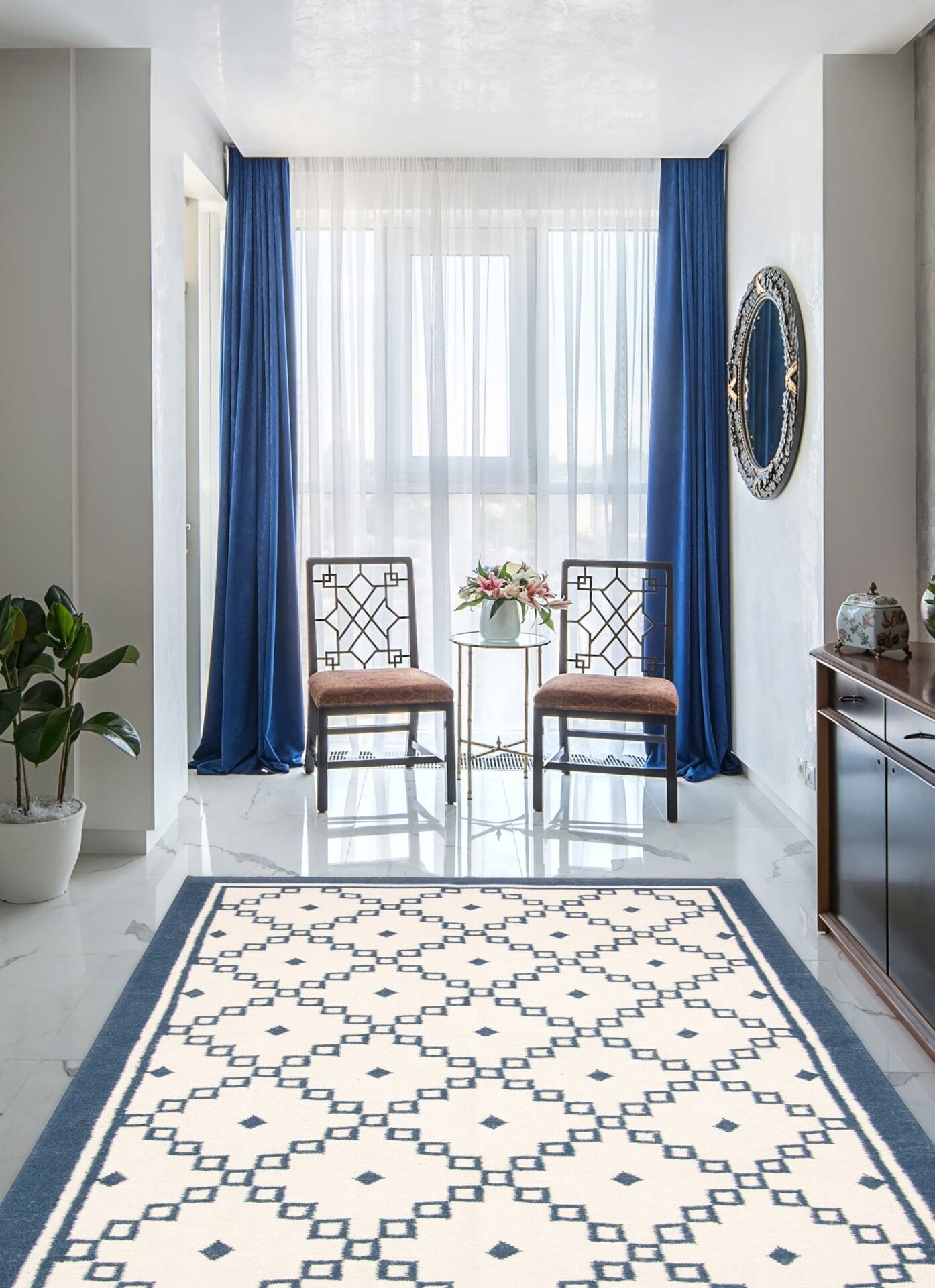 Siham Kelim vloerkleed beige