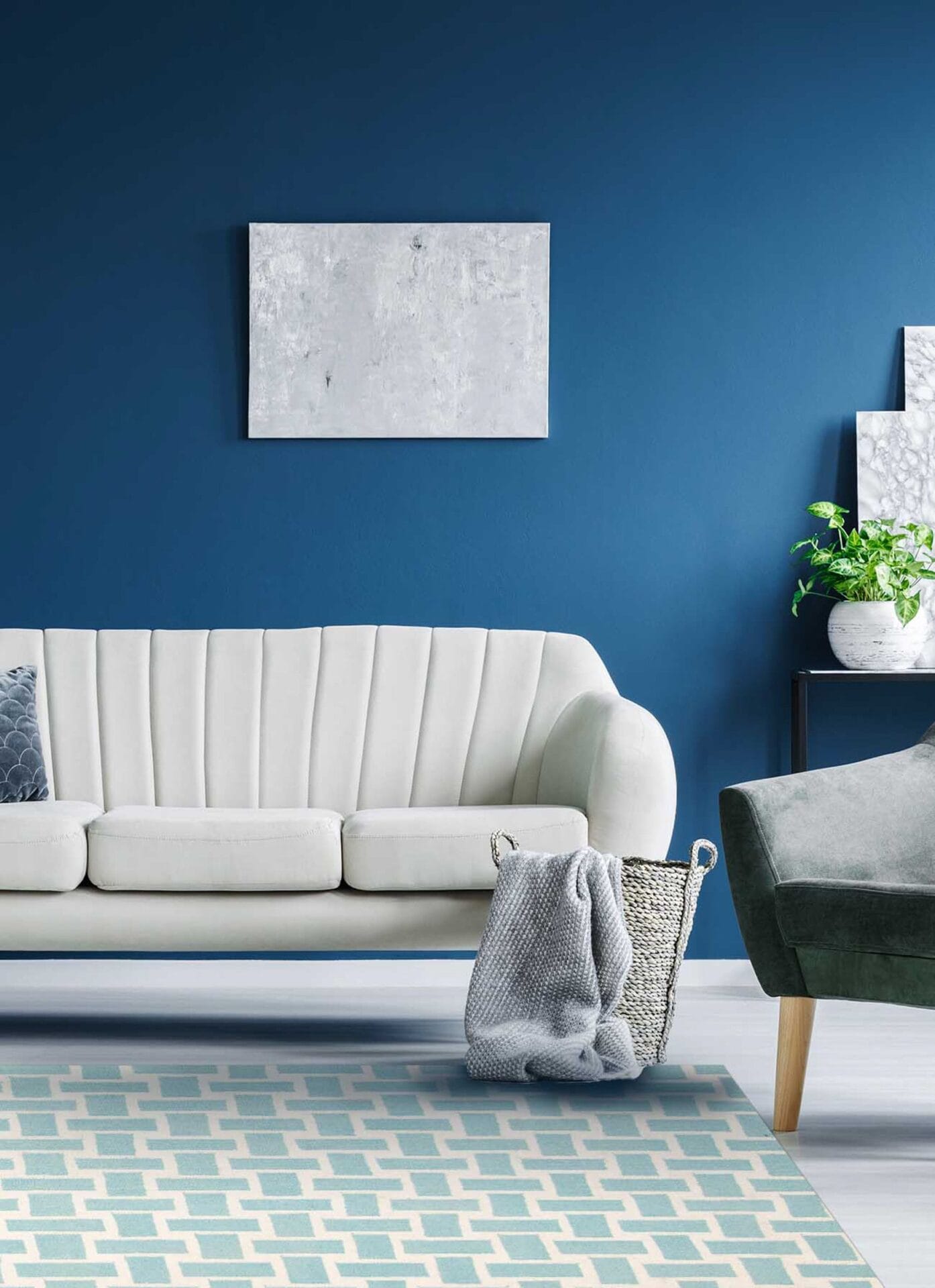 Tess Kelim vloerkleed blauw