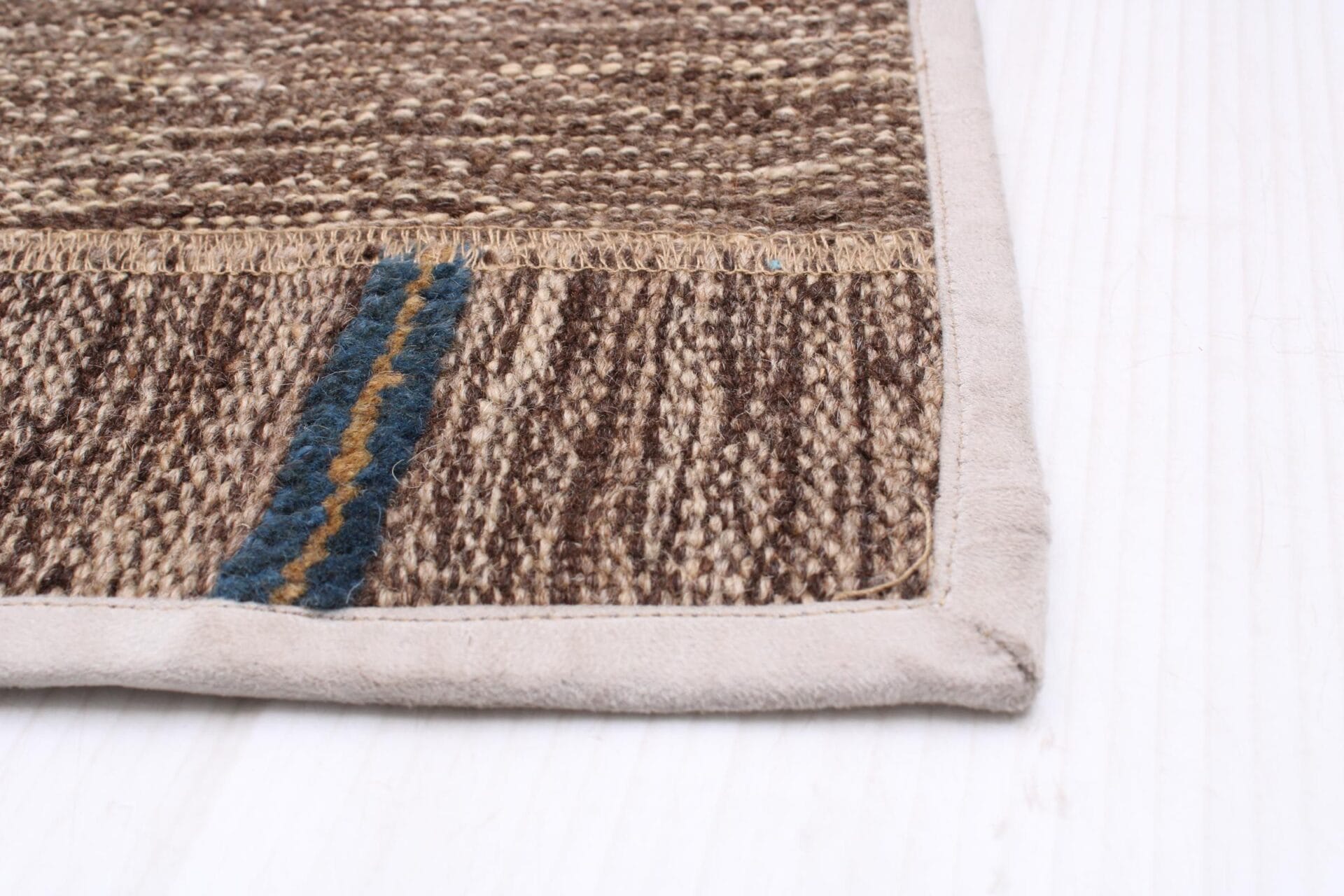Bianca patchwork pouf brown