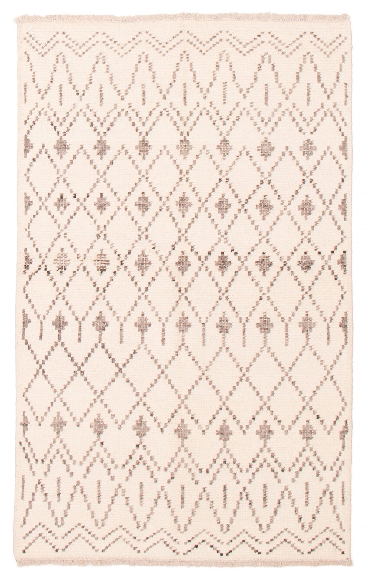 Leo effen vloerkleed beige