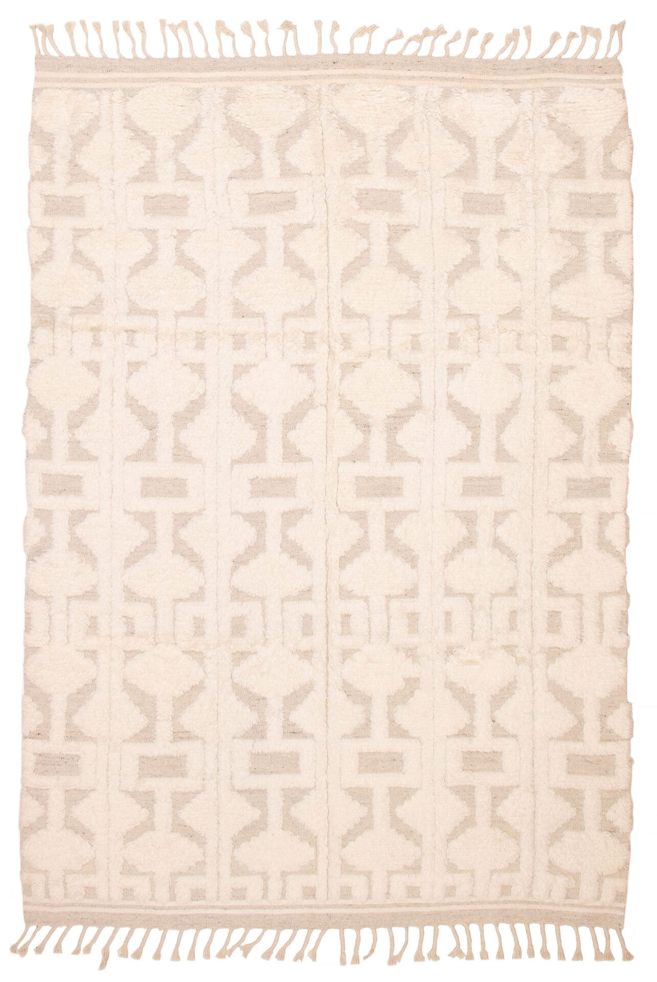 Karel effen vloerkleed beige