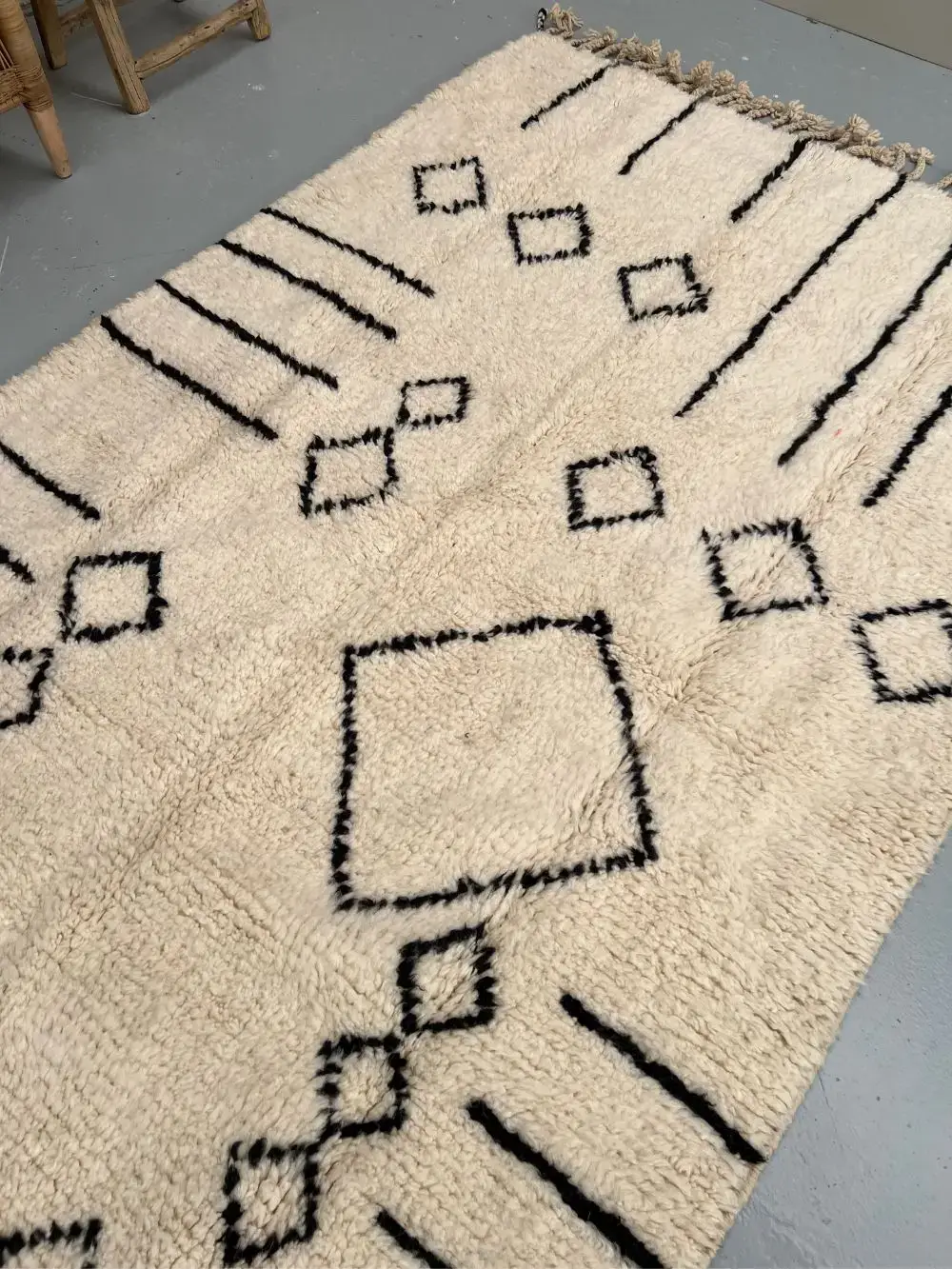 Mouna Azilal Teppich beige