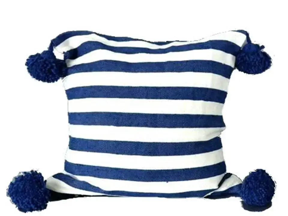 Eleanor strepen cushion blue