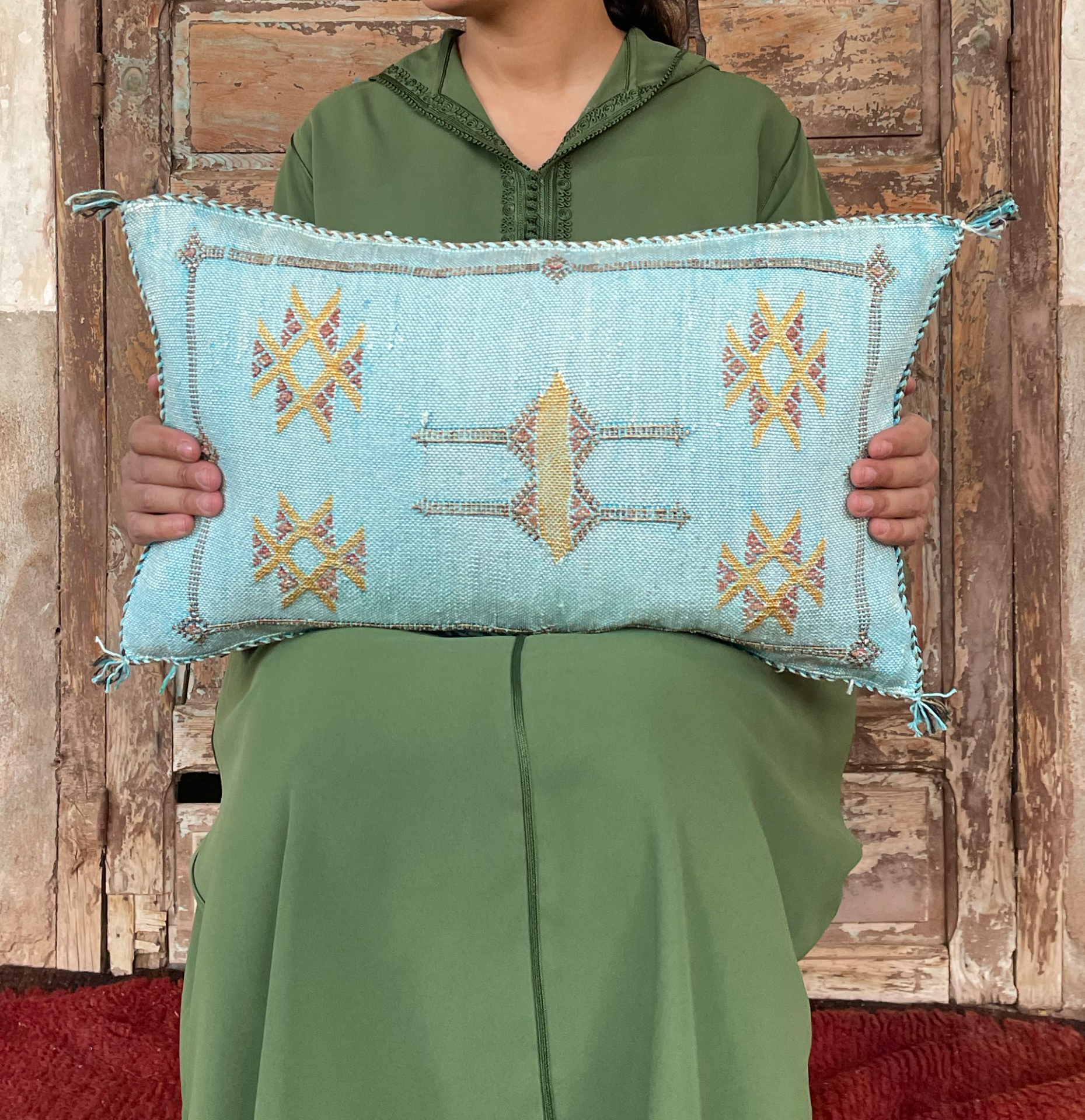 Jawad Sabra cushion blue