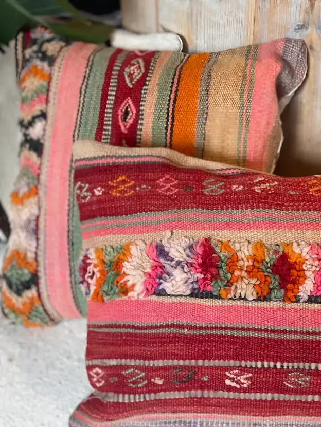 Anass Kelim cushion multicolour