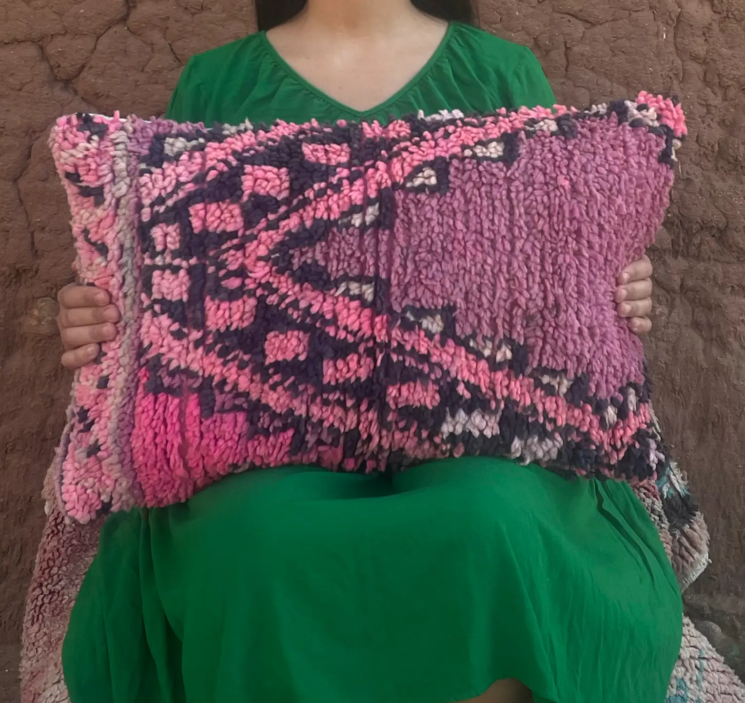 Livia Kelim cushion pink