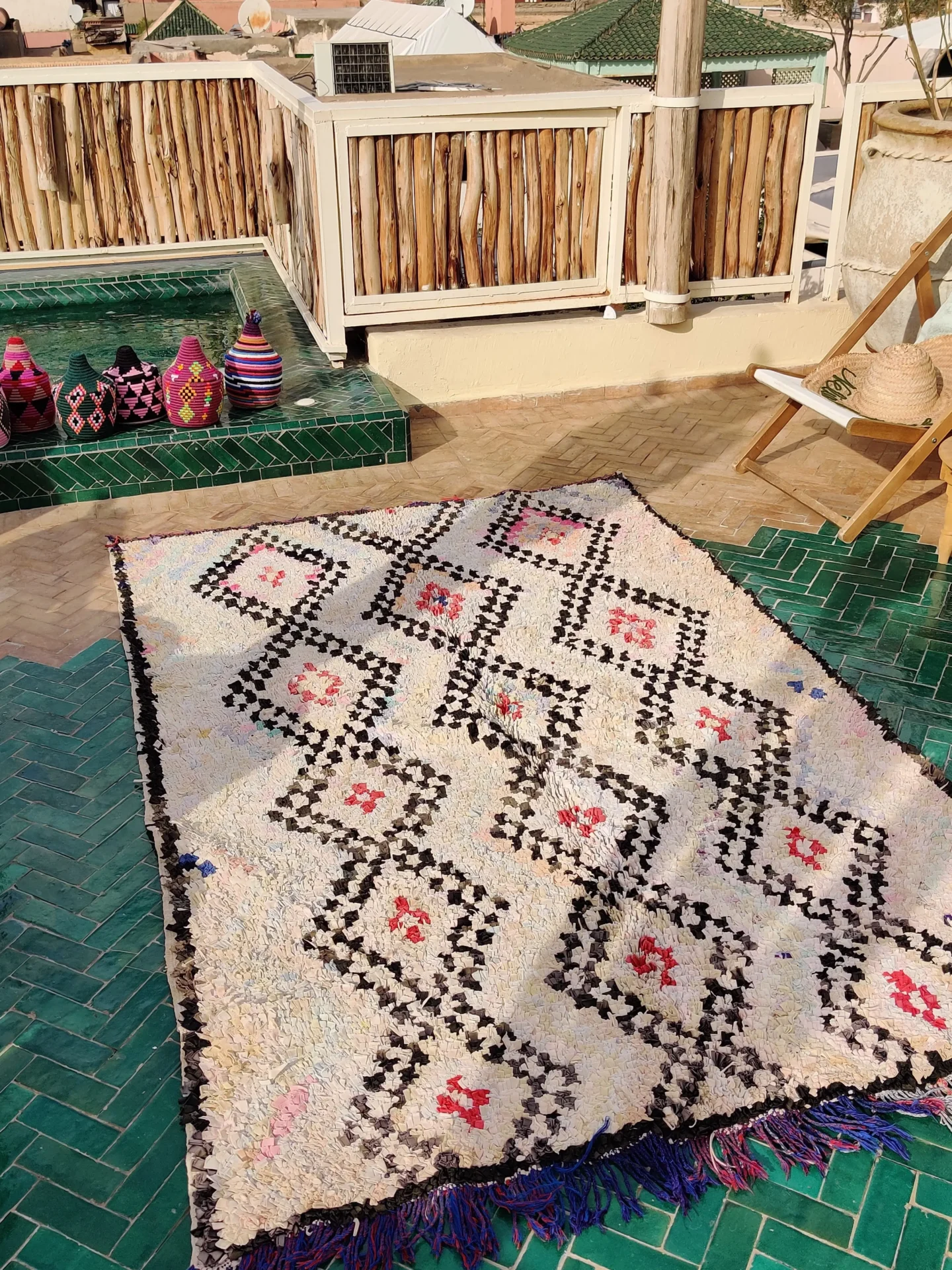 Amine Beni Mguild rug white