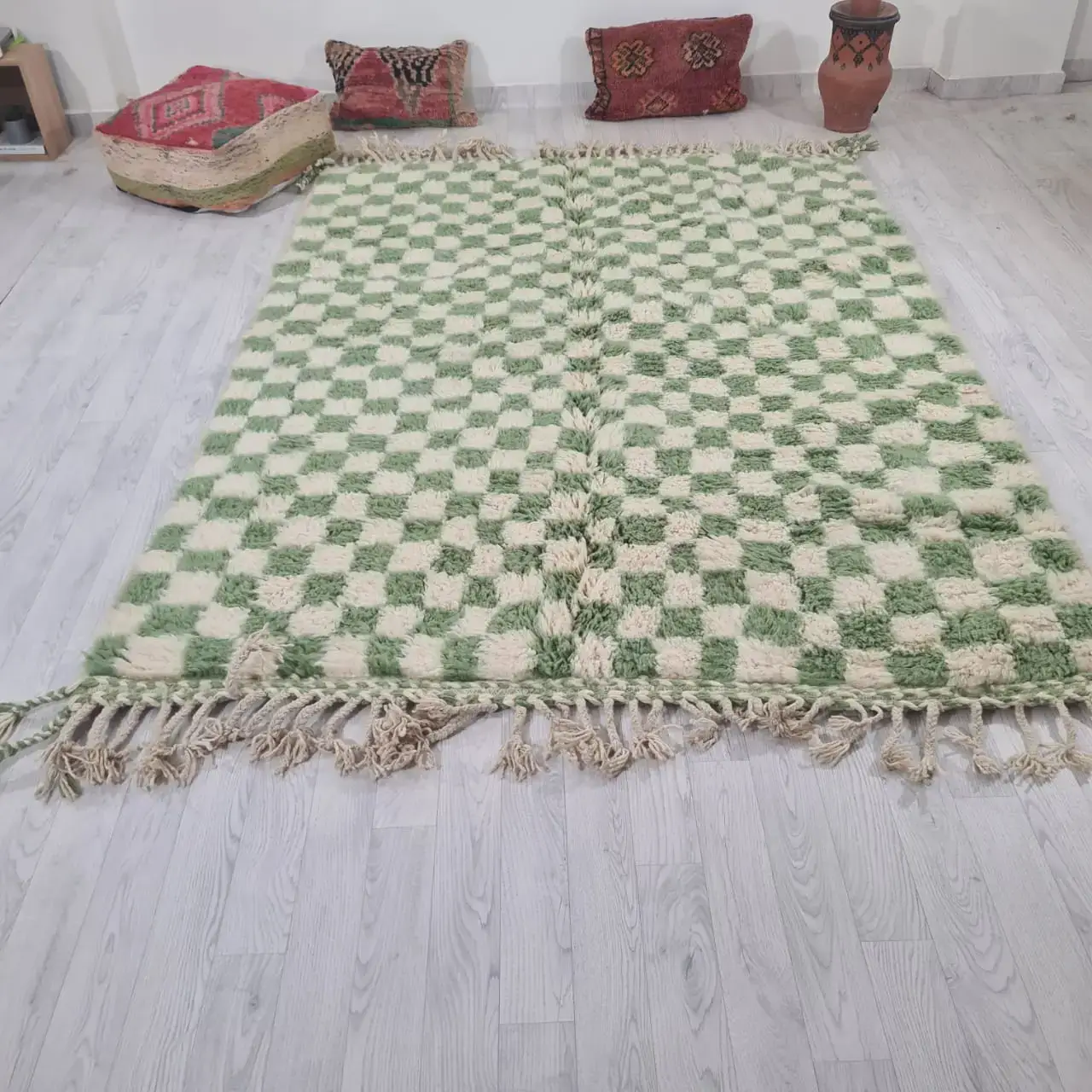 Soraya Beni Ouarain vloerkleed groen