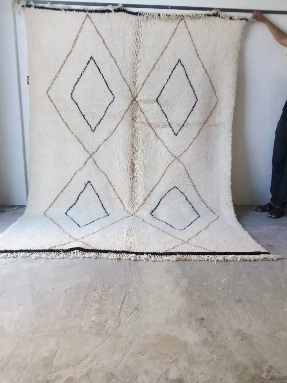 Paolo Beni Ouarain rug white