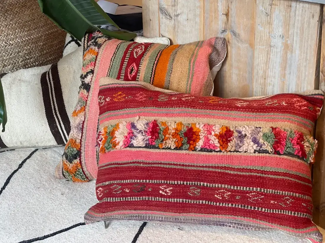 Anass Kelim kussen multicolor