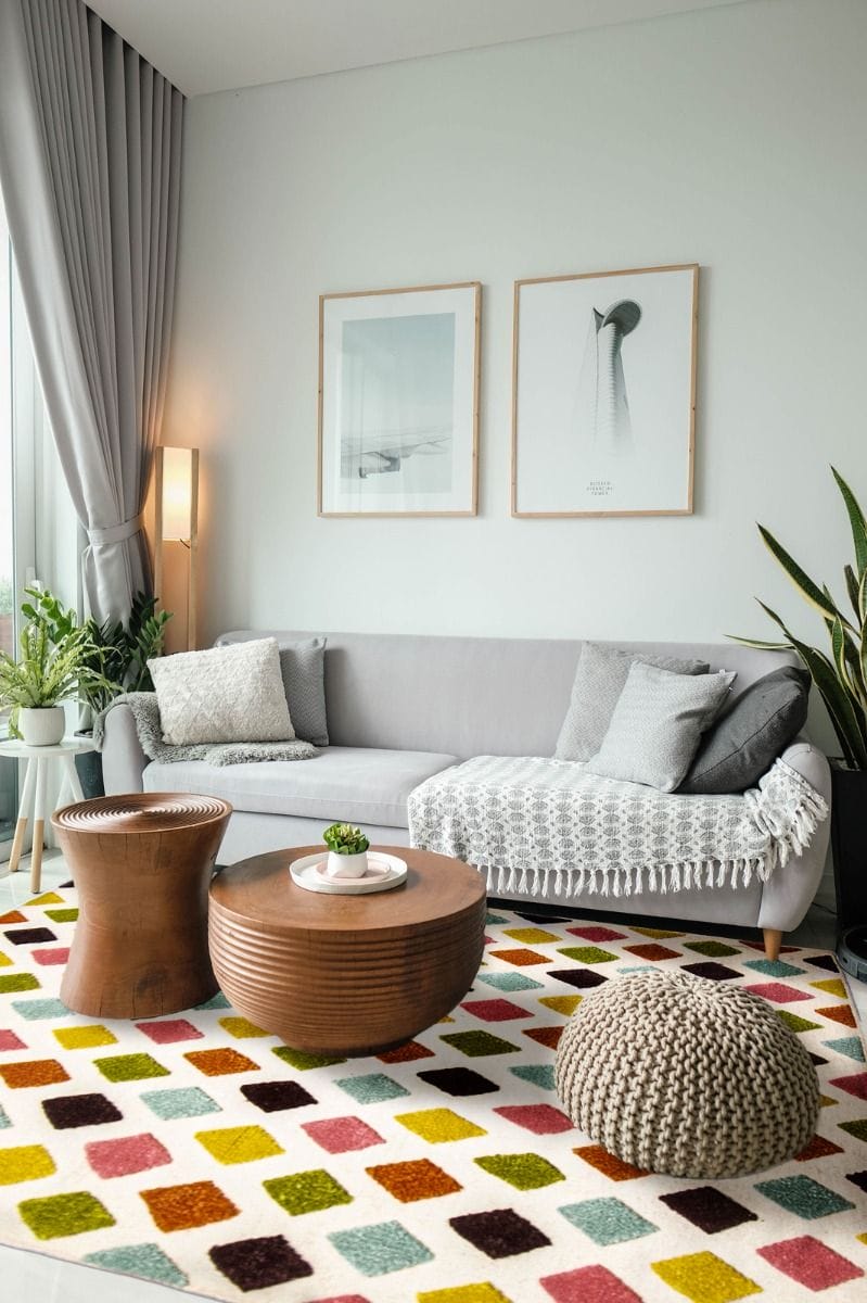 Isadora modern vloerkleed beige