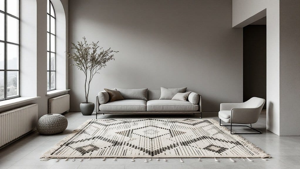 Berber rugs in minimalist and sleek interiors