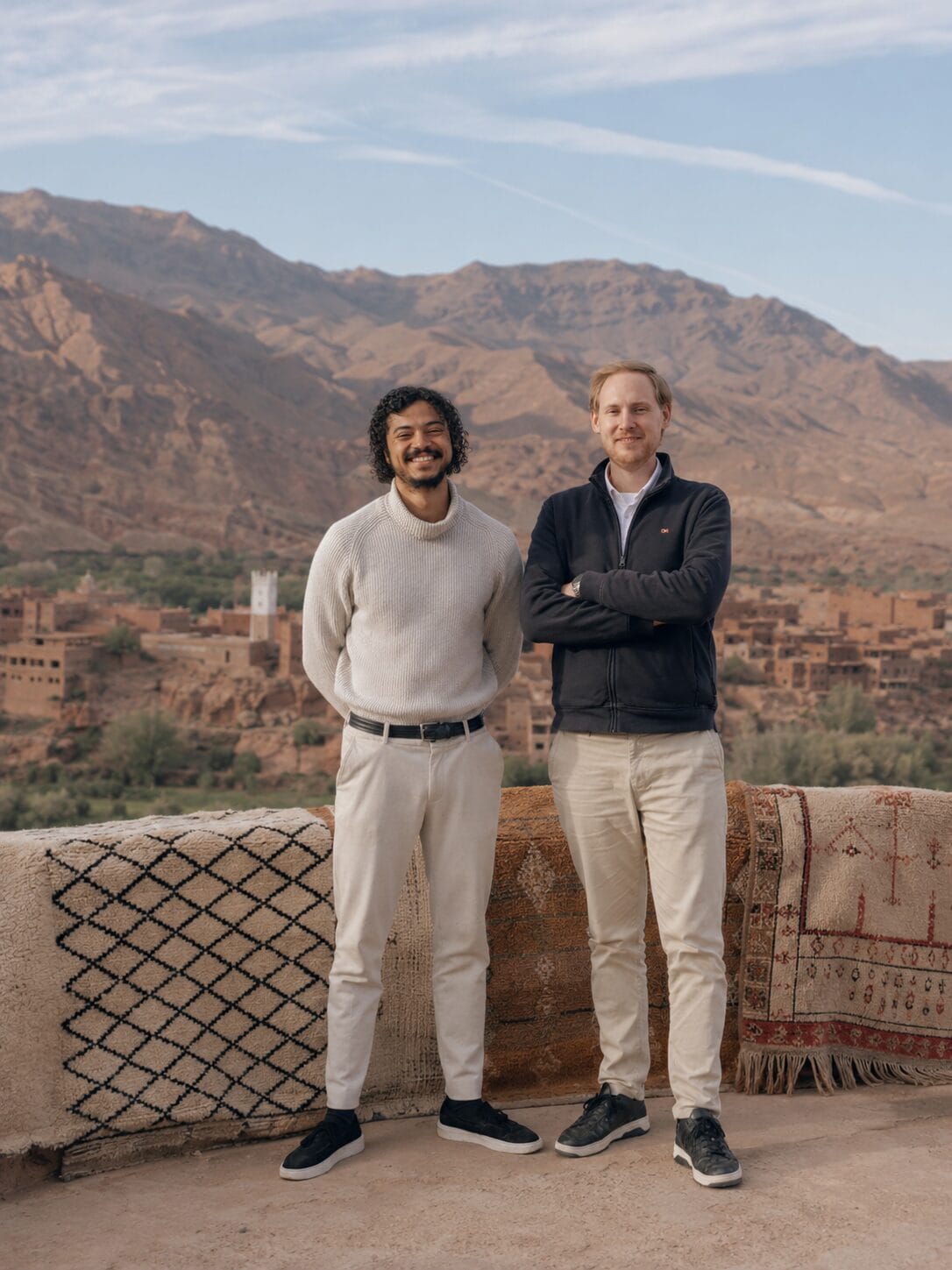 Owen and William in Morocco